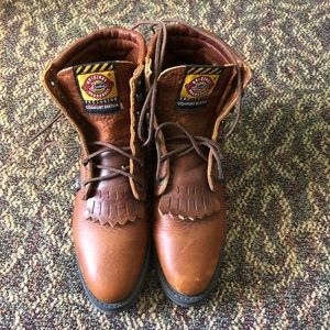 Original Justin lace up workboots L770